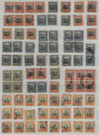 Brazil 1906/1913 80 Official Stamps For Study Presidente Afonso Pena And President Hermes Da Fonseca Used - Servizio