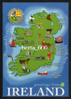 Greetings From Ireland * Country Map * New Postcard - Gruss Aus.../ Grüsse Aus...