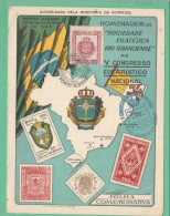 Brasile Porto Alegre Filatelica RIO GRANDENSE 1948 Congresso Eucaristico Seillos Brazil - Maximumkaarten