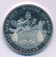 Cook-szigetek 2001. 1D Cu-Ni "2002-es Téli Olimpia - Salt Lake City" T:UNC Cook Islands 2001. 1 Dollar Cu-Ni "2002 Winte - Non Classificati