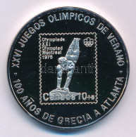 Egyenlítői Guinea 1998. 1000Fr Cu-Ni "10+5 Cent Névértékű Kanadai Olimpiai Bélyeg" T:PP  Equatorial Guinea 1998. 1000 Fr - Zonder Classificatie