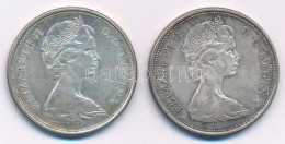 Kanada 1965-1966. 50c Ag "II. Erzsébet" (2x) T:1-,2 Canada 1965-1966. 50 Cents Ag "Elizabeth II" (2x) C:AU,XF Krause KM# - Zonder Classificatie