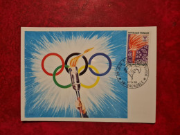 FDC 1968 MAXI  JEUX OLIMPIQUES GRENOBLE  LA  FLAMME - 1960-1969