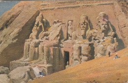 égypte Temple D Abu Simbeltemple Aux Rochers Signé Illustrateur - Tempels Van Aboe Simbel