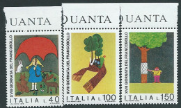 Italia, Italy, Italie, Italien 1976; Giornata Del Francobollo: Serie Completa Di Bordo Superiore. - Stamp's Day