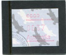 AUSTRALIA - 1987  37c  FRAMA  PLATYPUS  POSTCODE  6000 (PERTH)  FINE USED - Vignette [ATM]