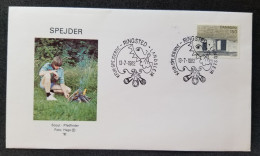 Denmark Boy Scouts 1982 Camping Scouting Scout (stamp FDC) - Briefe U. Dokumente