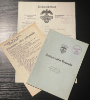 Deutschland, Germany - Reichsnährstand, Blut Und Boden, NS Frauenschaft, 3 Dokumente,1937 ! - 1939-45