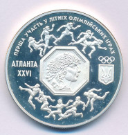 Ukrajna 1996. 2.000.000K Ag "Nyári Olimpia, Atlanta" Kapszulában T:PP Ukraine 1996. 2.000.000 Karbovantsiv Ag "Summer Ol - Sin Clasificación