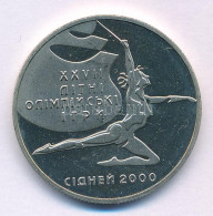 Ukrajna 2000. 2H Ni-sárgaréz "2000. évi Olimpiai Játékok Sydney - Torna" T:XF Karc Ukraine 2000. 2 Hryvni Ni-brass "Olym - Sin Clasificación