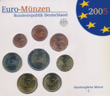 Németország 2005J 1c-2E (8xklf) Forgalmi Szett Műanyag Tokban T:UNC Germany 2005J 1 Cent - 2 Euro (8xdiff) Coin Set In P - Unclassified