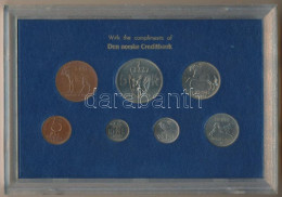 Norvégia 1973. 5ö-5K (7xklf) Forgalmi Sor, Műanyag Tokban T:UNC Norway 1973. 5 öre - 5 Krone (7xdiff) Coin Set In Plasti - Unclassified