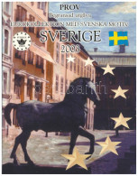 Svédország 2003. 1c-2E (8xklf) Próbaveret Forgalmi Sor Karton Dísztokban T:UNC Sweden 2003. 1 Cent - 2 Euro (8xdiff) Tri - Non Classificati