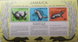 Jamaica 1973 100 Jahre Mongoose Auf Jamaica Mi B4** - Jamaique (1962-...)