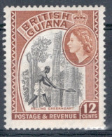 British Guiana 1954 Queen Elizabeth II`s Definitives In Unmounted Mint - British Guiana (...-1966)