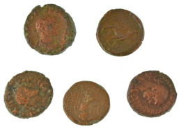 Római Birodalom / Egyiptom 5db-os Bronz érmetétel T:F Roman Empire / Egypt 5pcs Bronze Coin Lot C:F - Unclassified