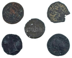 Római Birodalom 5db-os Bronz érmetétel T:VF,F Roman Empire 5pcs Bronze Coin Lot C:VF,F - Unclassified