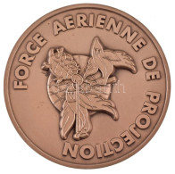 1997. "Force Aerienne De Projection" Ezüstpatinázott Bronz Plakett, Hátoldalon Gravírozva, Dísztokban (92mm) T:AU,XF - Ohne Zuordnung