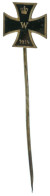 Német Birodalom ~1914-1915. A Vaskereszt Kitüntetés Mintájára Készült Zománcozott Bronz Patrióta Kitűző (14x14mm) T:XF P - Zonder Classificatie