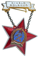 ~1950. "Kiváló Dolgozó" Rákosi-címeres Zománcozott Kitüntetés T:AU - Zonder Classificatie