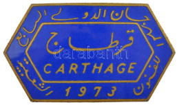 Tunézia 1973. "Carthage 1973" Zománcozott Bronz Jelvény (24x41mm) T:1- Tunisia 1973. "Carthage 1973" Enamelled Bronze Ba - Sin Clasificación