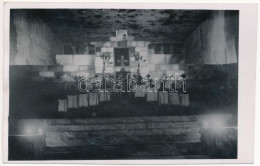 T2 Aknasugatag, Ocna Sugatag (Máramaros); Sóbányában Lévő Templom Belseje, Oltár / Church In The Salt Mine, Interior, Al - Unclassified