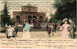 T2 1903 Arad, Baross Park és Kioszk. Bloch H. Montázs / Park And Kiosk, Montage - Unclassified