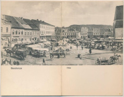 * T3 Beszterce, Bistritz, Bistrita; Fő Tér, Piac, Lebküchner, Johann Lutsch, C.W. Knopp, Binder és Kollmann és Keresztes - Unclassified