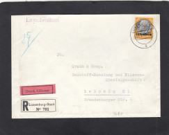 EINGESCHRIEBENER BRIEF DURCH EILBOTEN AUS LUXEMBURG NACH LEIPZIG,1941. - 1940-1944 Occupazione Tedesca