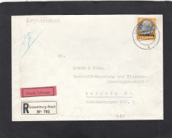 EINGESCHRIEBENER BRIEF DURCH EILBOTEN AUS LUXEMBURG NACH LEIPZIG,1941. - 1940-1944 Occupation Allemande