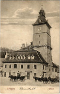 T2/T3 Brassó, Kronstadt, Brasov; Városház, H. Aronsohn & Co. üzlete / Town Hall, Shop (EK) - Ohne Zuordnung