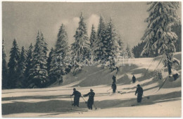 * T4 Brassó, Kronstadt, Brasov; Poiana Ruia / Téli Sport, Síelők / Winter Sport, Skiers (vágott / Cut) - Sin Clasificación