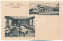 * T2/T3 Feketehalom, Zeiden, Codlea; Restaurant La Parcul Print Carol Eden-Restaurant / étterem, Belső. H. Christel Kiad - Zonder Classificatie