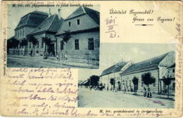 T3/T4 1911 Fogaras, Fagaras; M. Kir. Postahivatal, Járásbíróság, Moritz Berko üzlete, M. Kir. állami Főgimnázium és Fels - Ohne Zuordnung