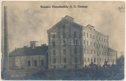 * T2/T3 Garabos, Grabati, Grabat; Banater Dampfmühle A.G. / Bánáti Gőzmalom / Steam Mill. Photo (fl) - Unclassified