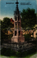 T2/T3 1917 Gyulafehérvár, Alba Iulia; Lousenau Szobor / Lousenau-Denkmal / Monument + "K.u.K. Reservespital In Gyulafehé - Zonder Classificatie
