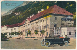 * T3 1932 Herkulesfürdő, Baile Herculane; Hotel Severin Szálloda, Automobil. Viliam Krizsány Kiadása / Hotel, Automobile - Non Classificati
