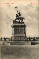 T2 1908 Kolozsvár, Cluj; Szent György Szobor. Schuster Emil Kiadása / Monument - Non Classés