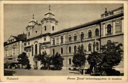 T2/T3 1941 Kolozsvár, Cluj; Ferenc József Tudományegyetem és Templom, Autók / University, Church, Automobiles (EK) - Non Classés