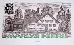 EX LIBRIS ERICH AULITZKY Per MARLYS HIERL L27bis-F02 EXLIBRIS Opus 76 - Ex-libris