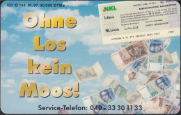 GERMANY O104/97 Neugebauer - NKL Lotterie - DM Geldschein - Banknotes - O-Series: Kundenserie Vom Sammlerservice Ausgeschlossen