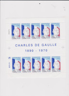 St Pierre Miquelon De Gaulle Feuille Entière Coin Daté Côte YT 54 Euros Port Offert - Unused Stamps