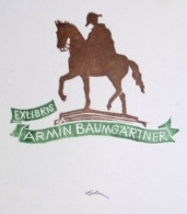 EX LIBRIS ERICH AULITZKY Per ARMIN BAUMGARTNER L27bis-F02 EXLIBRIS Opus 78 - Exlibris