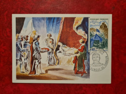 FDC 1968 MAXI  CHATEAUNEUF DE RANDON MORT DE DUGUESCLIN - 1960-1969