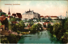 T2 1909 Segesvár, Schässburg, Sighisoara; Komitatshaus / Vármegyeház, Nagy Küküllő Folyó. H. Zeidner / County Hall,  Tar - Unclassified