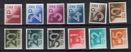 Britain UK 82-P01 Postage Dues 12 Values MNH - Impuestos