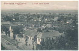 T2/T3 1906 Végvár, Tormac; Kossuth Lajos Utca / Street View (fl) - Non Classés