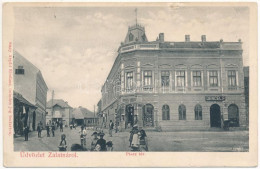 * T3 1923 Zalatna, Zlatna; Piac Tér, Kovács Károly, Dencel F. üzlete. Nagy Árpád Kiadása / Market Square, Shops (Rb) - Non Classificati
