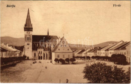 T2 1917 Bártfa, Bardiov, Bardejov; Fő Tér, Templom. Salgó Mór Kiadása / Main Square, Church - Non Classificati