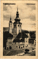 T3 1920 Besztercebánya, Banská Bystrica; Horné Námestie / Felső Tér. F. Machold Kiadása / Square (fl) - Ohne Zuordnung